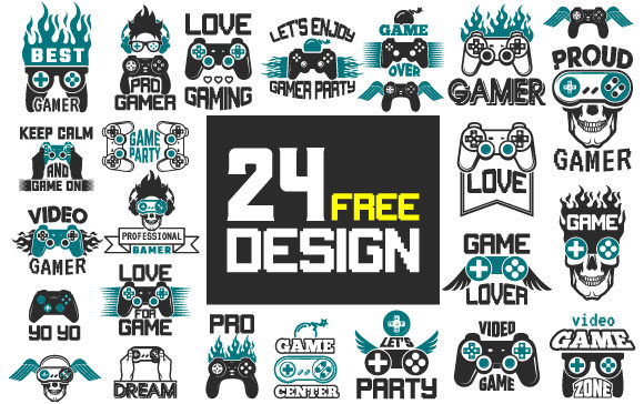 24 Designs Gaming: Free Graphics for Content Creators