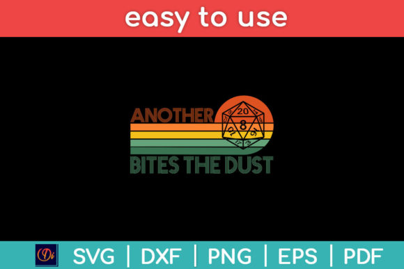 Another Bites the Dust Retro Tabletop Graphics & Print Templates