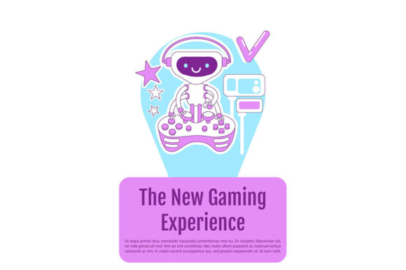 Gamer Bot Poster Flat Silhouette Vector: Essential Graphics for Modern Design