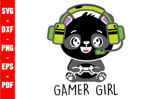 Gamer Girl Svg Bundle Gaming Lover Svg for Graphics and Crafts