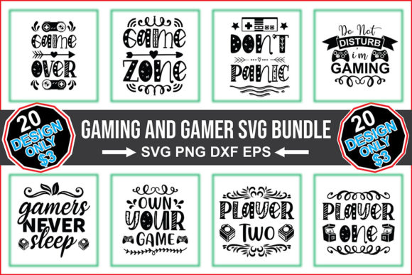 Gaming and Gamer SVG Bundle for Modern Brand Campaigns