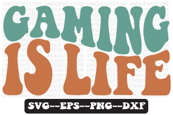 Gaming is Life Retro Wavy Svg Design Review
