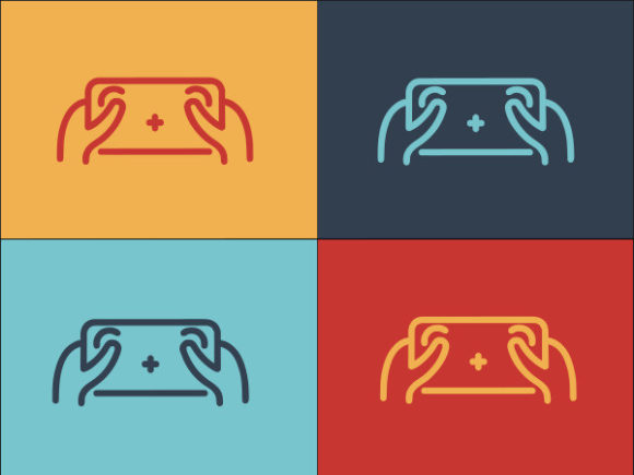 Gaming Smartphone Logo Graphics for Modern Branding