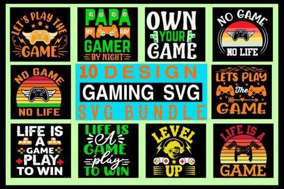 Gaming Svg Mini Bundle: Graphics for Crafts & Designs