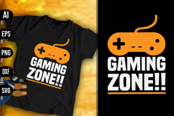 Gaming Zone - Gamer Design Graphics for Print Templates