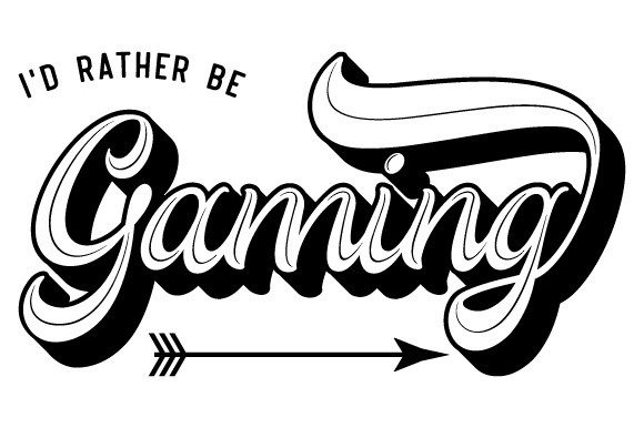 I d Rather Be Gaming SVG EPS PNG - A Versatile Graphics Asset