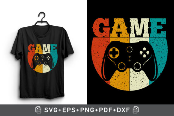 Retro Sunset Vintage Gaming Clipart for Creative Projects